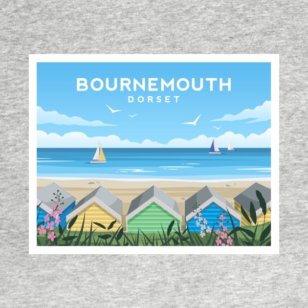 Bournemouth Beach Huts, South England by typelab